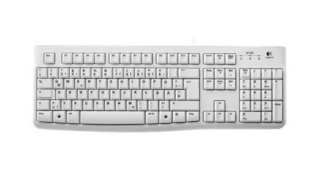 Logitech Keyboard K120 for Business clavier USB QWERTZ Allemand Blanc  (920-003626) prix Maroc