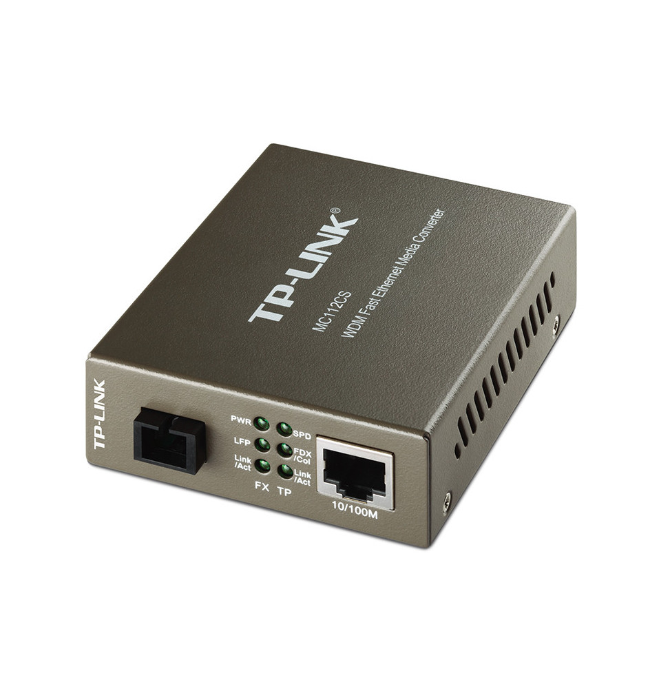 TP-Link MC112CS convertisseur de support réseau 1000 Mbit/s 1550 nm Noir (MC112CS V1)