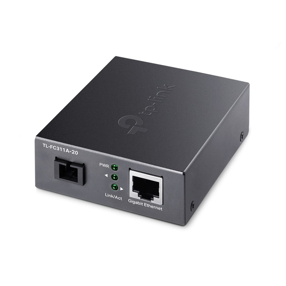 TP-Link TL-FC311A-20 convertisseur de support réseau 1000 Mbit/s 1550 nm Monomode Noir (TL-FC311A-20) — image 1