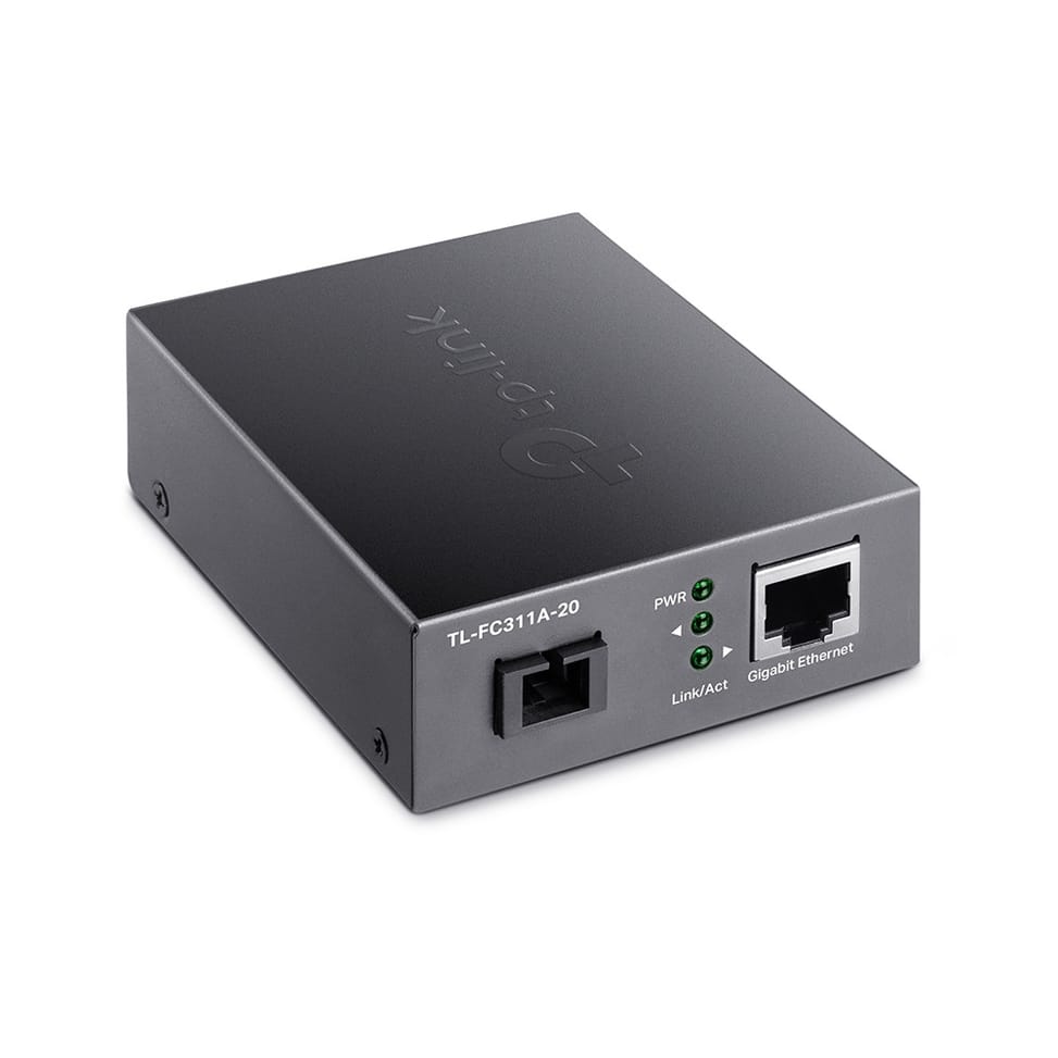TP-Link TL-FC311A-20 convertisseur de support réseau 1000 Mbit/s 1550 nm Monomode Noir (TL-FC311A-20) — image 2