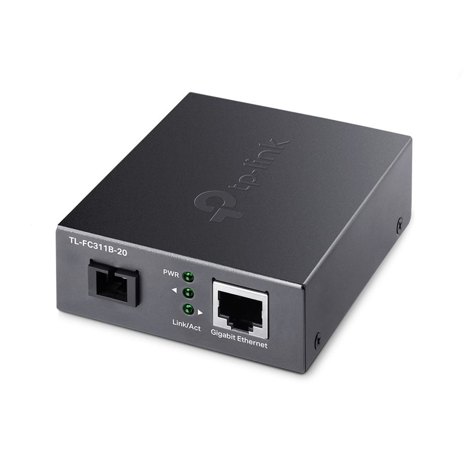 TP-Link TL-FC311B-20 convertisseur de support réseau 1000 Mbit/s 1550 nm Monomode Noir (TL-FC311B-20) — image 1