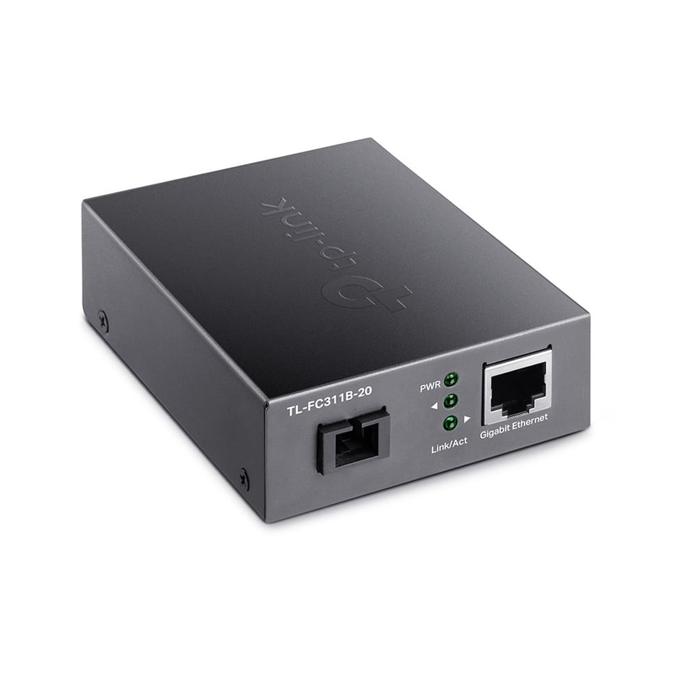 TP-Link TL-FC311B-20 convertisseur de support réseau 1000 Mbit/s 1550 nm Monomode Noir (TL-FC311B-20) — image 2