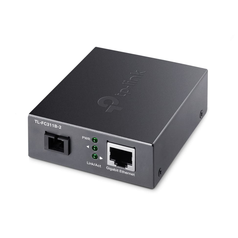 TP-Link TL-FC311B-2 convertisseur de support réseau 1000 Mbit/s Monomode Noir (TL-FC311B-2) — image 1