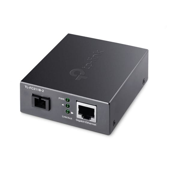 TP-Link TL-FC311B-2 convertisseur de support réseau 1000 Mbit/s Monomode Noir (TL-FC311B-2)