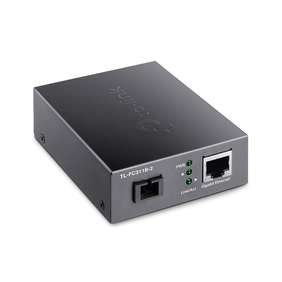 TP-Link TL-FC311B-2 convertisseur de support réseau 1000 Mbit/s Monomode Noir (TL-FC311B-2) — image 2