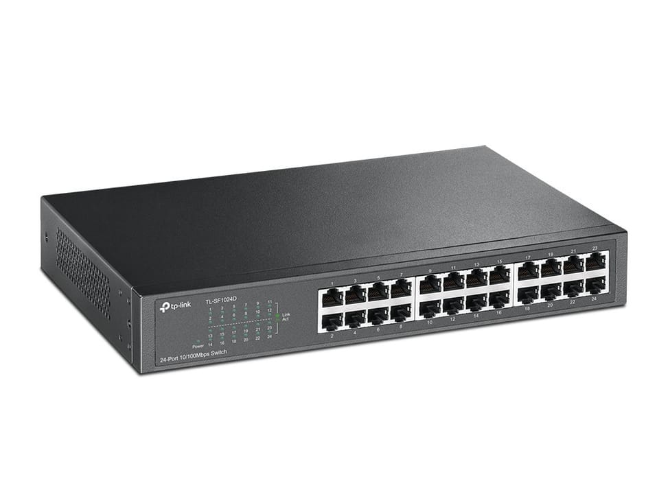 TP-Link TL-SF1024D Unmanaged Fast Ethernet Network Switch (10/100) Black (TL-SF1024D) — image 2