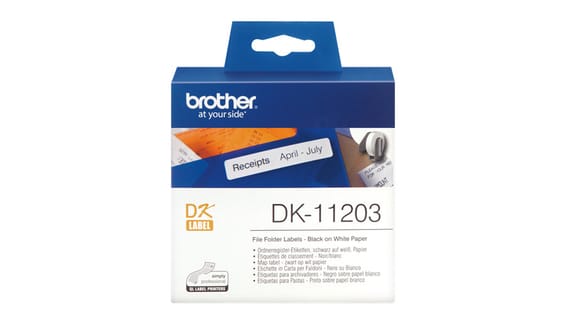 Brother Étiquettes de dossier de fichiers Étiquettes de dossier de fichiers (DK-11203)
