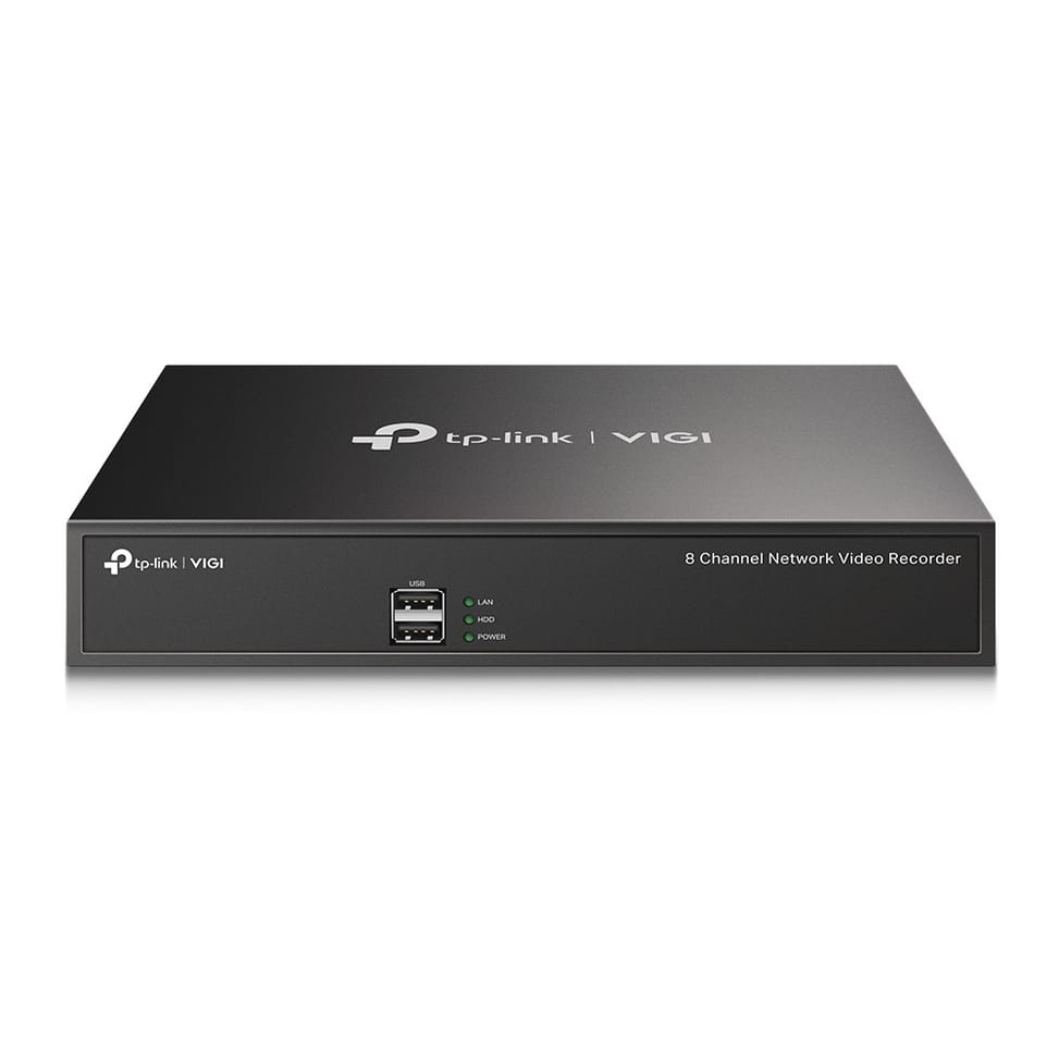 TP-Link VIGI NVR1008H Network Video Recorder 1U Black (VIGI NVR1008H) — image 1