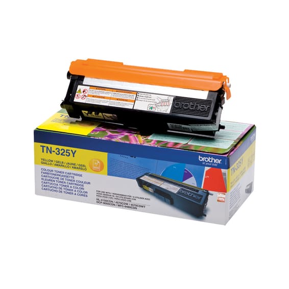 Brother TN-325Y Cartouche de toner 1 pièce(s) Original Jaune TN-325Y Toner jaune (TN-325Y)