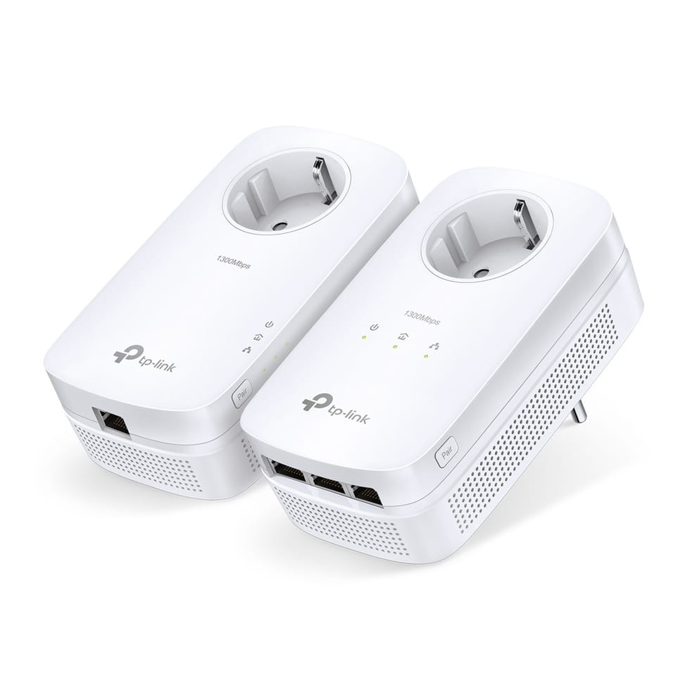 TP-Link TL-PA8033P KIT Adaptateur réseau CPL 1300 Mbit/s Ethernet/LAN Blanc 2 pièce(s) (TL-PA8033P KIT) — image 1