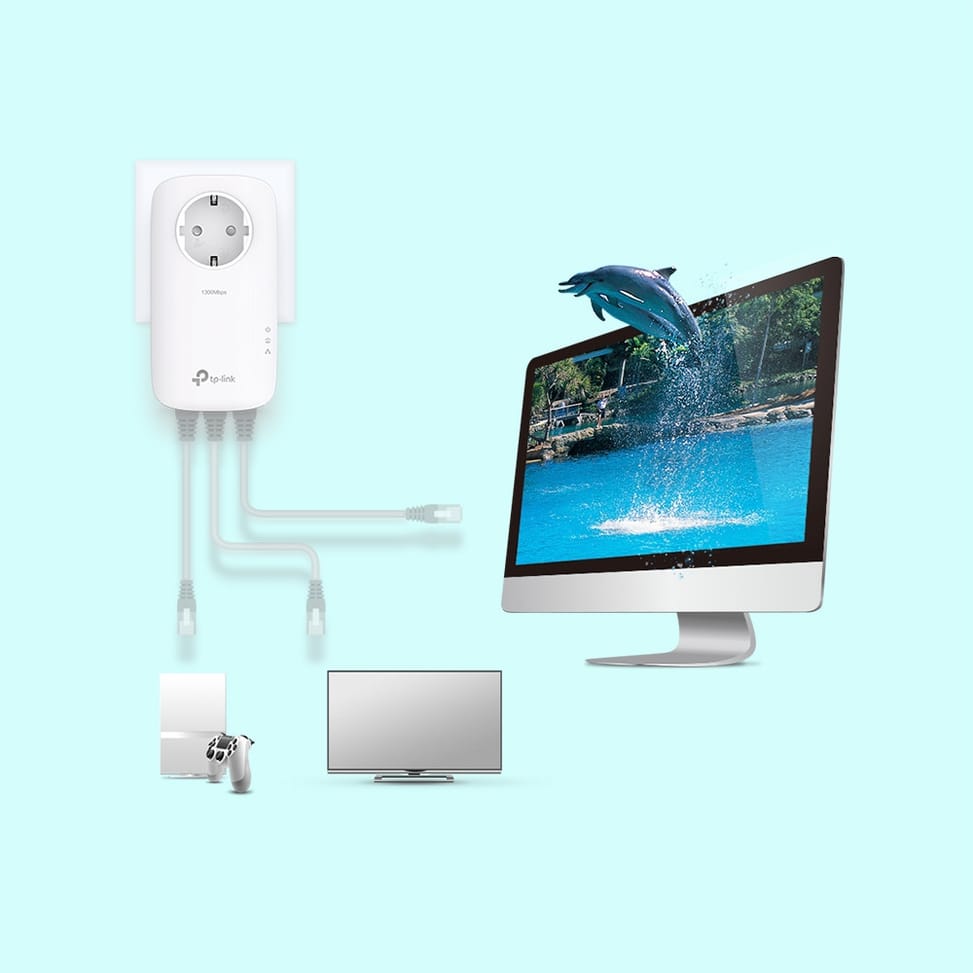 TP-Link TL-PA8033P KIT Adaptateur réseau CPL 1300 Mbit/s Ethernet/LAN Blanc 2 pièce(s) (TL-PA8033P KIT) — image 3