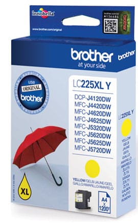 Brother LC-225XLY cartouche d'encre 1 pièce(s) Original Rendement élevé (XL) Jaune (LC-225XLY) — image 1
