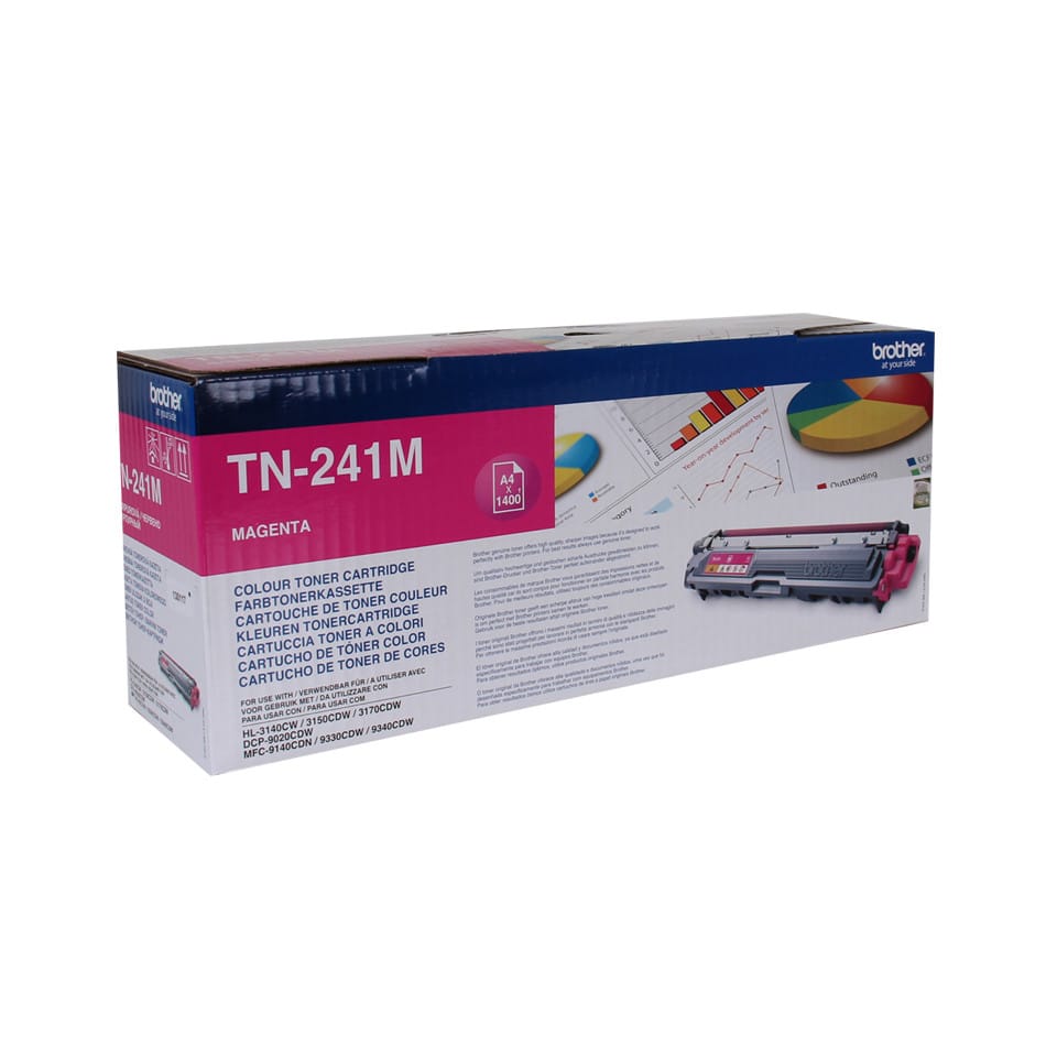 Brother TN-241M Cartouche de toner 1 pièce(s) Original Magenta Cartouche de toner, 1400 pages, Magenta (TN-241M) — image 2