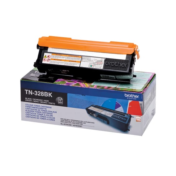 Brother TN-328BK Cartouche de toner 1 pièce(s) Original Noir TN-328BK Toner noir (TN-328BK)