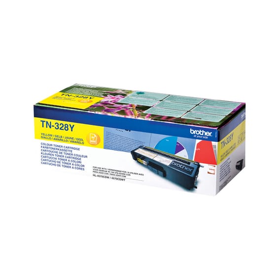Brother TN-328Y Cartouche de toner 1 pièce(s) Original Jaune TN-328Y Toner jaune  (TN-328Y)