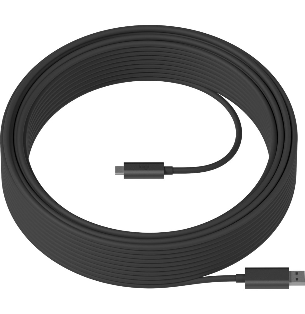 Logitech Strong câble USB 10 m USB 3.2 Gen 2 (3.1 Gen 2) USB A USB C Graphite (939-001799)