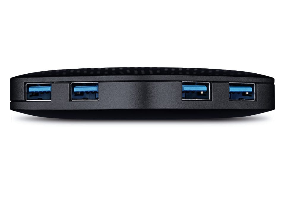 TP-Link UH400 USB 3.2 Gen 1 (3.1 Gen 1) Type-A 5000 Mbps Black USB 3.0, up to 5Gbps, 4-port, Portable Hub (UH400 V3) — image 2