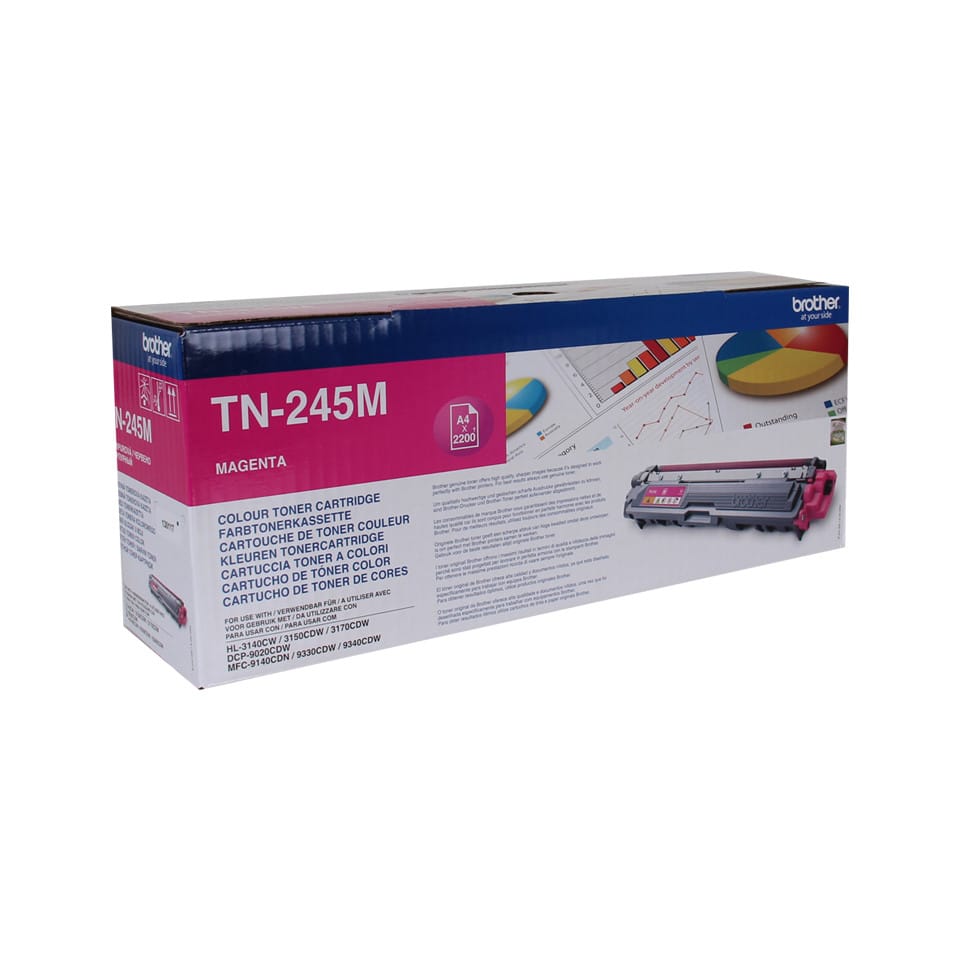Brother TN-245M Cartouche de toner 1 pièce(s) Original Magenta Cartouche de toner, 2200 pages, Magenta  (TN-245M) — image 2