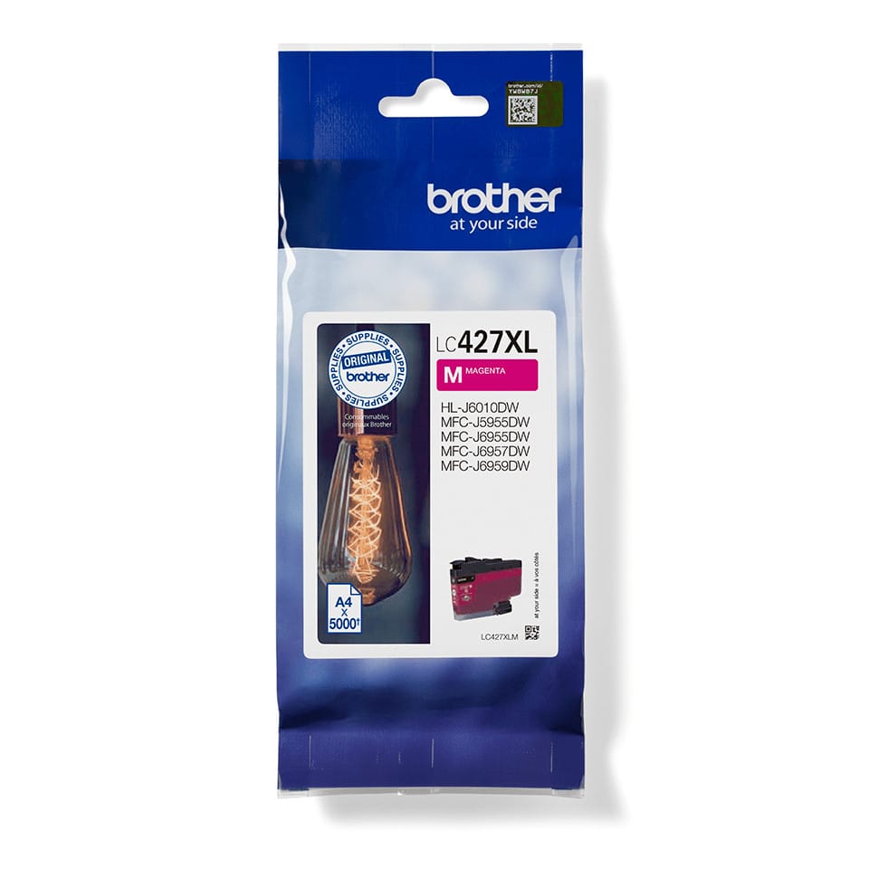 Brother LC-427XLM cartouche d'encre 1 pièce(s) Original Rendement élevé (XL) Magenta (LC-427XLM) — image 4