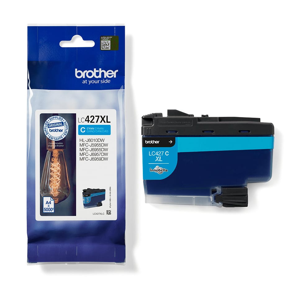 Brother LC-427XLC cartouche d'encre 1 pièce(s) Original Rendement élevé (XL) Cyan (LC-427XLC) — image 3