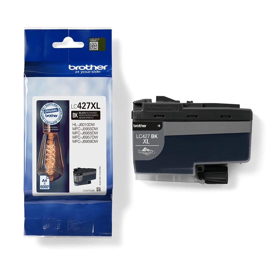 Brother LC-427XLBK cartouche d'encre 1 pièce(s) Original Rendement élevé (XL) Noir (LC-427XLBK) — image 2