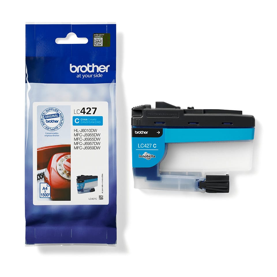 Brother LC-427C cartouche d'encre 1 pièce(s) Original Rendement standard Cyan (LC-427C) — image 2