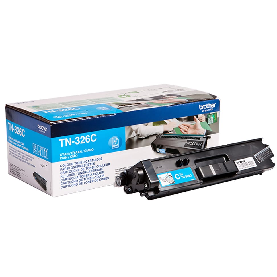 Brother TN-326C Cartouche de toner 1 pièce(s) Original Cyan Cartouche de toner Jumbo TN-326C (Cyan) (TN-326C) — image 1