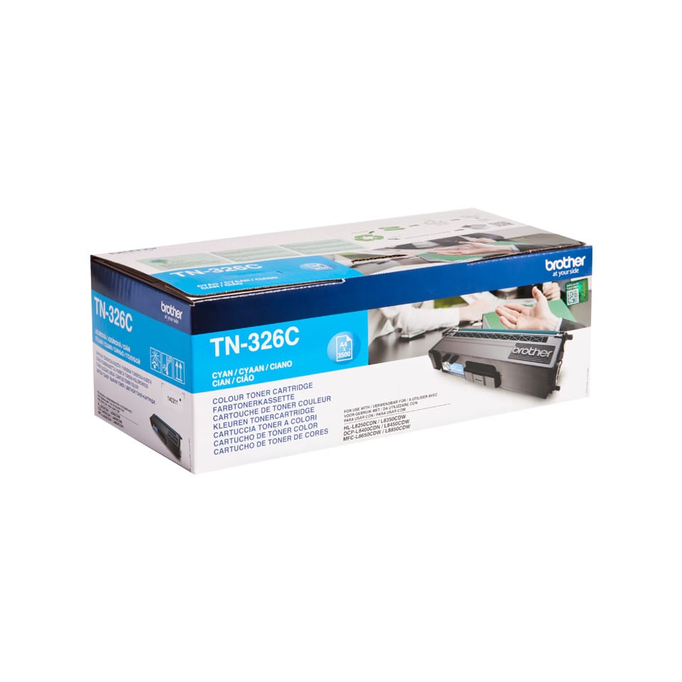 Brother TN-326C Cartouche de toner 1 pièce(s) Original Cyan Cartouche de toner Jumbo TN-326C (Cyan) (TN-326C) — image 2