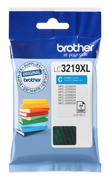 Brother LC-3219XLC cartouche d'encre 1 pièce(s) Original Rendement élevé (XL) Cyan (LC-3219XLC)