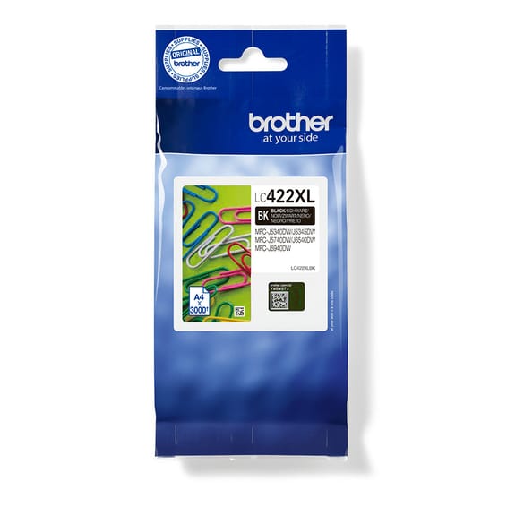 Brother LC-422XLBK cartouche d'encre 1 pièce(s) Original Rendement élevé (XL) Noir (LC-422XLBK)