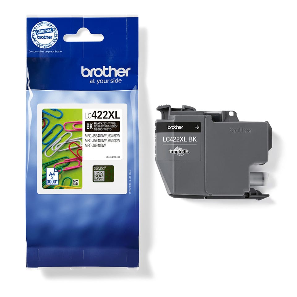 Brother LC-422XLBK cartouche d'encre 1 pièce(s) Original Rendement élevé (XL) Noir (LC-422XLBK) — image 3