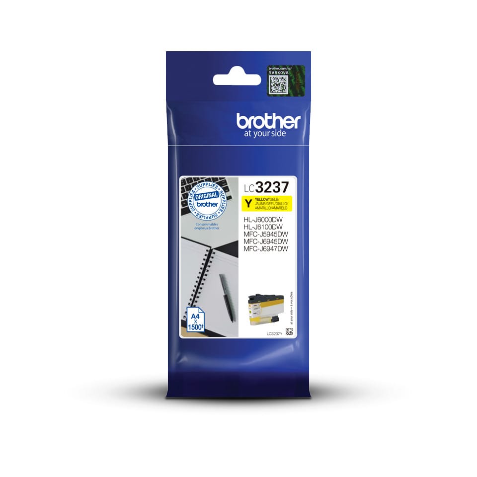 Brother LC-3237Y cartouche d'encre 1 pièce(s) Original Rendement standard Jaune (LC-3237Y) — image 1