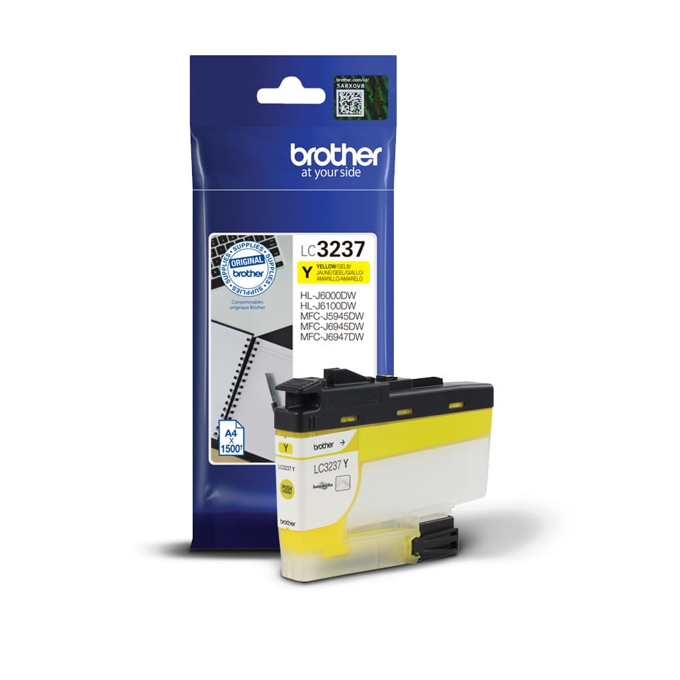 Brother LC-3237Y cartouche d'encre 1 pièce(s) Original Rendement standard Jaune (LC-3237Y) — image 3