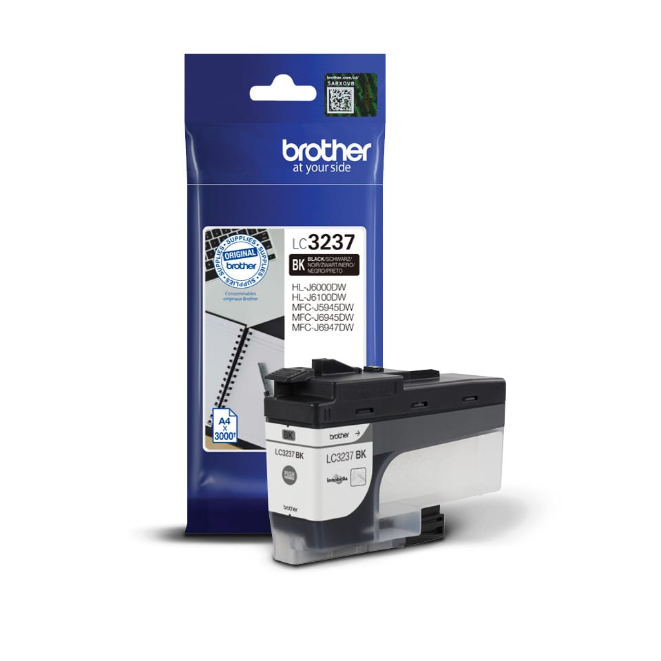 Brother LC-3237BK cartouche d'encre 1 pièce(s) Original Rendement standard Noir (LC-3237BK) — image 3