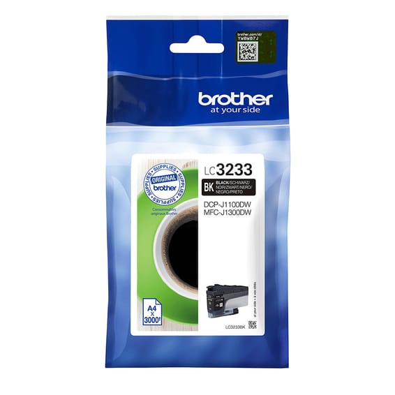 Brother LC-3233BK cartouche d'encre 1 pièce(s) Original Rendement standard Noir (LC-3233BK)