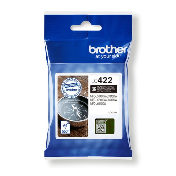 Brother LC-422BK cartouche d'encre 1 pièce(s) Original Noir (LC-422BK)
