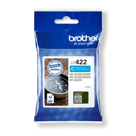 Brother LC-422C cartouche d'encre 1 pièce(s) Original Cyan (LC-422C)