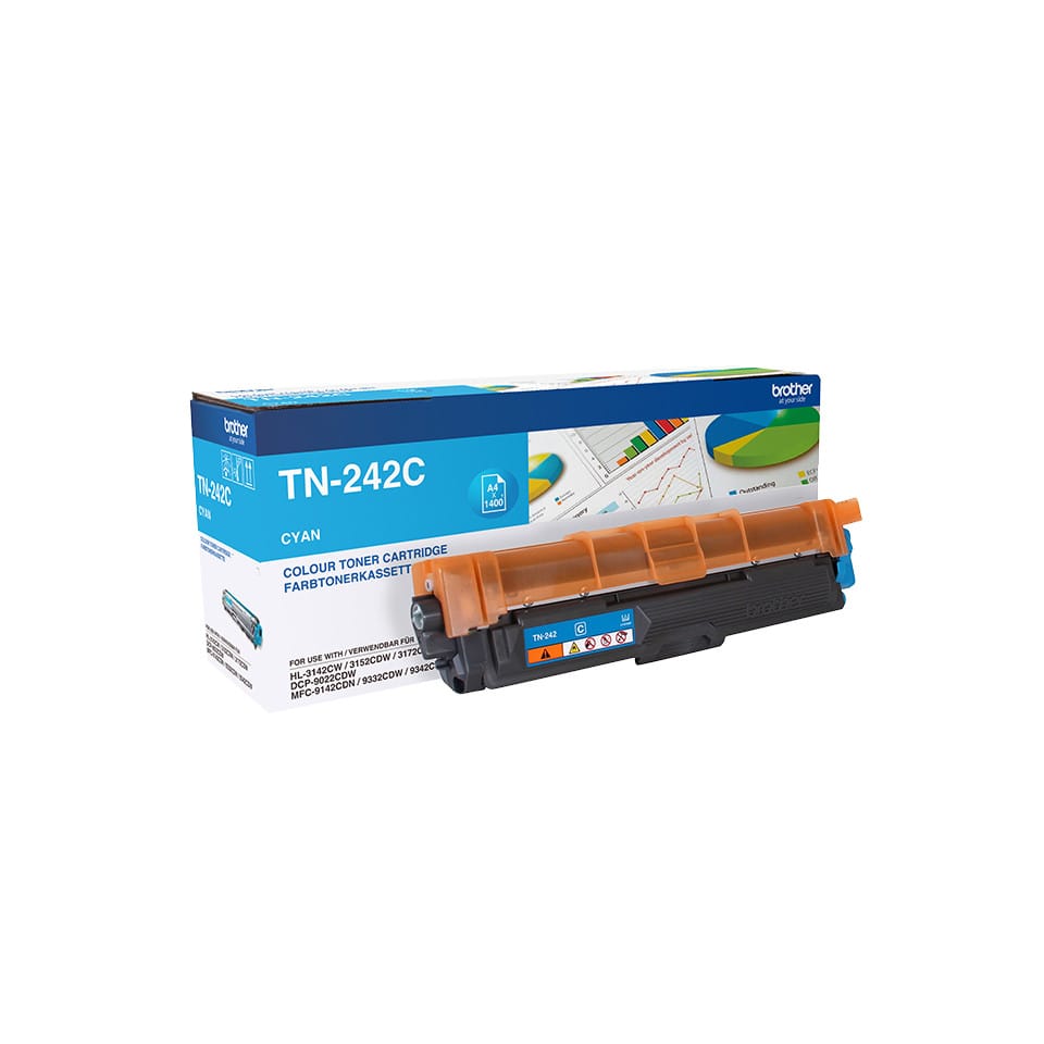 Brother TN-242C Cartouche de toner 1 pièce(s) Original Cyan (TN-242C) — image 1