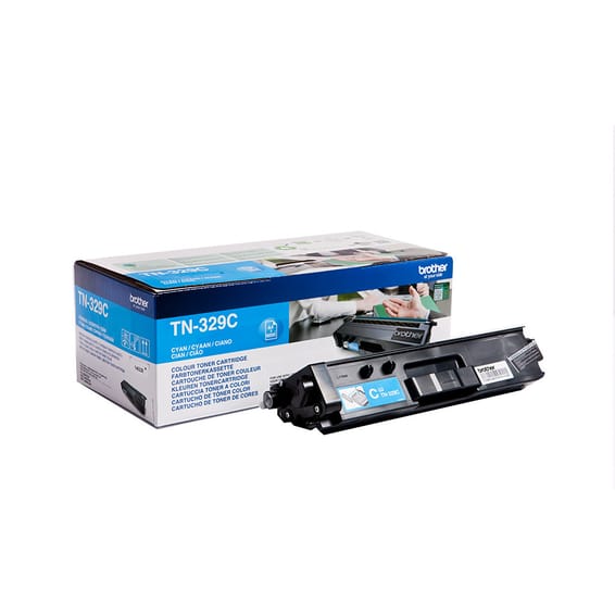 Brother TN-329C Cartouche de toner 1 pièce(s) Original Cyan Super jumbo cartouche de toner TN-329C (Cyan) (TN-329C)