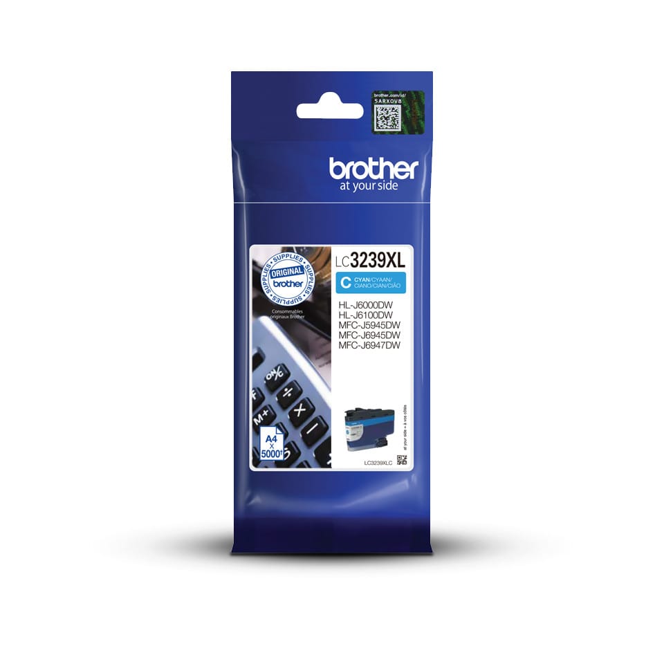 Brother LC-3239XLC cartouche d'encre 1 pièce(s) Original Rendement élevé (XL) Cyan (LC-3239XLC) — image 1