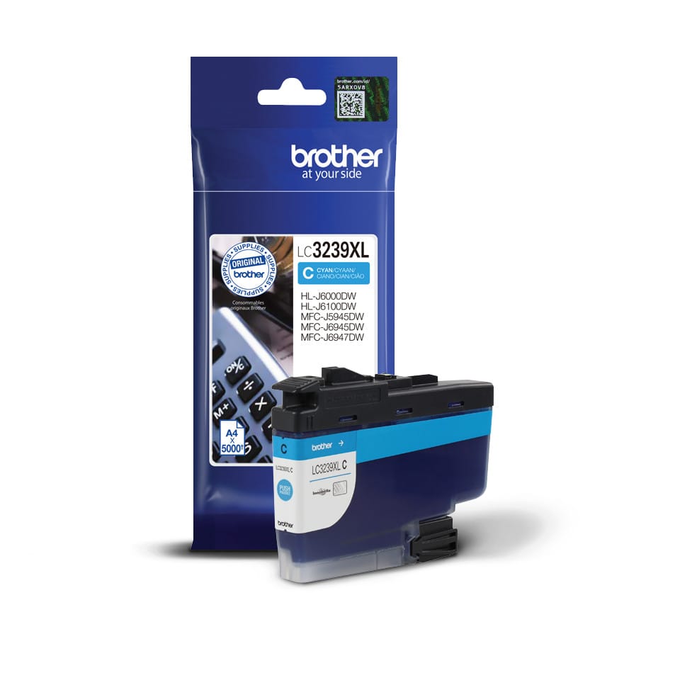 Brother LC-3239XLC cartouche d'encre 1 pièce(s) Original Rendement élevé (XL) Cyan (LC-3239XLC) — image 2