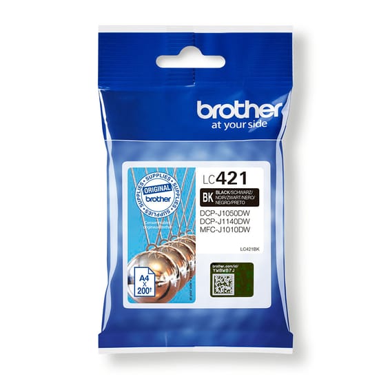 Brother LC-421BK cartouche d'encre 1 pièce(s) Original Noir (LC-421BK)