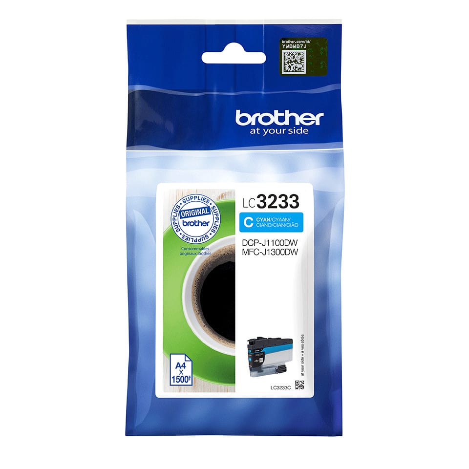 Brother LC-3233C cartouche d'encre 1 pièce(s) Original Rendement standard Cyan (LC-3233C) — image 1