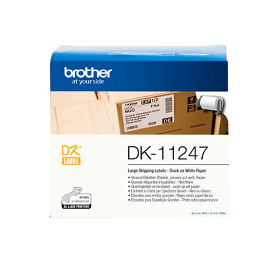 Brother DK-11247 ruban d'étiquette Noir sur blanc (DK-11247)