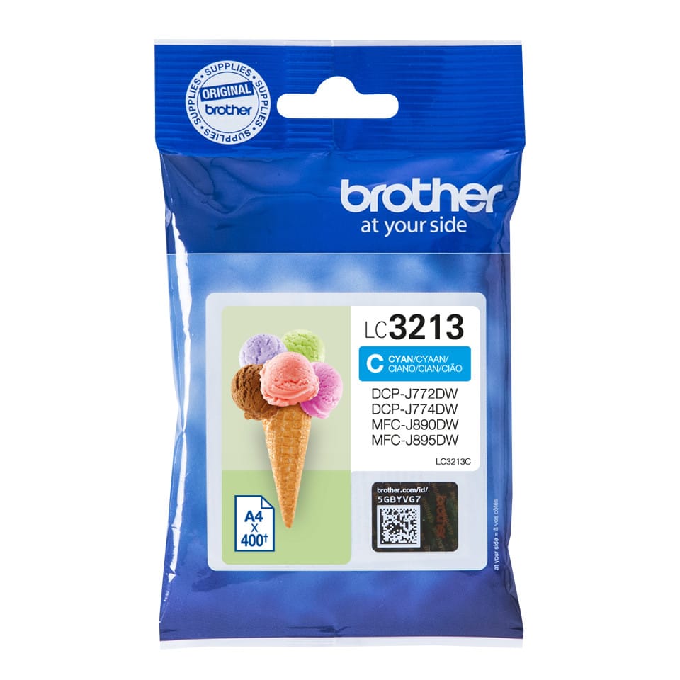 Brother LC-3213C cartouche d'encre Original Rendement élevé (XL) Cyan (LC-3213C) — image 1
