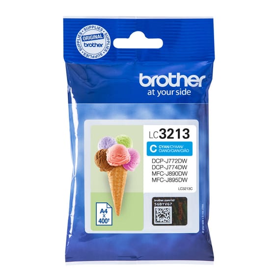 Brother LC-3213C cartouche d'encre Original Rendement élevé (XL) Cyan (LC-3213C)
