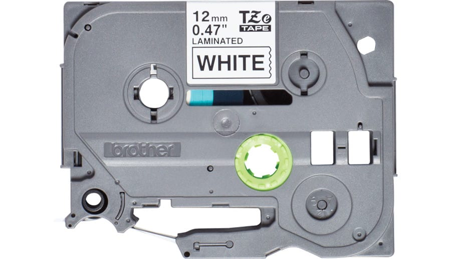 Brother TZE-231S ruban d'étiquette Noir sur blanc Ruban laminé de 12 mm de large, noir sur blanc, 4 m (TZE231S) — image 2