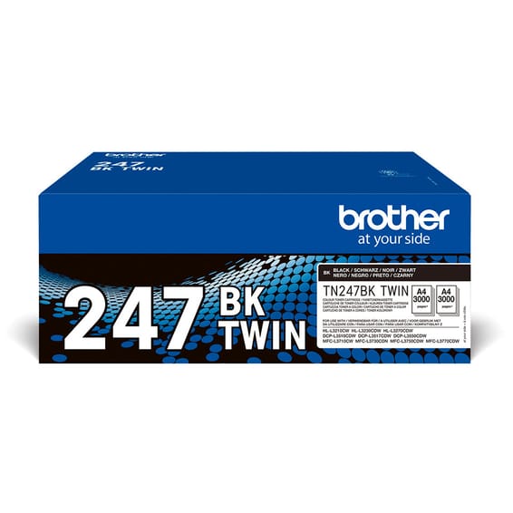 Brother TN-247BKTWIN Cartouche de toner 2 pièce(s) Original Noir (TN-247BKTWIN)