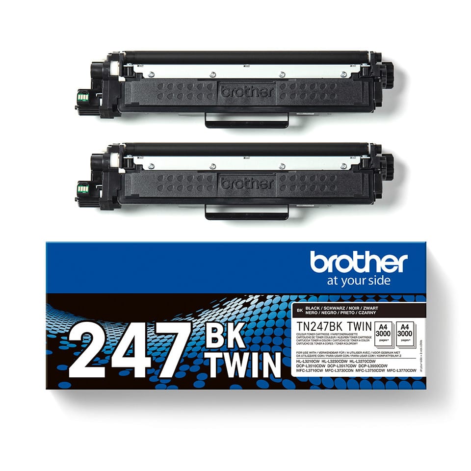 Brother TN-247BKTWIN Cartouche de toner 2 pièce(s) Original Noir (TN-247BKTWIN) — image 2