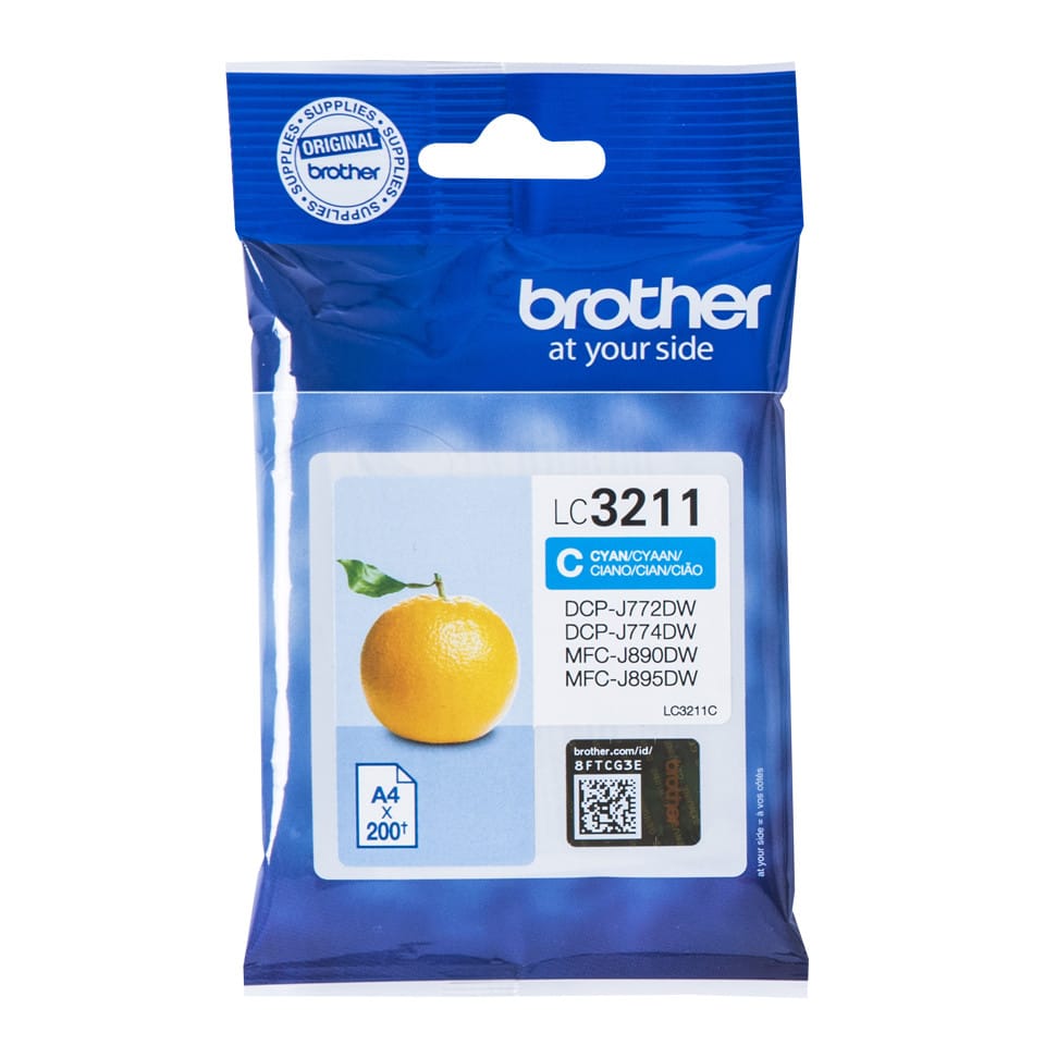 Brother LC-3211C cartouche d'encre Original Rendement standard Cyan (LC-3211C) — image 1